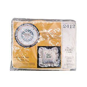 Vintage Creative Circle Rejoice Cross Stitch Kit Wall Hanging Christmas 2412 New
